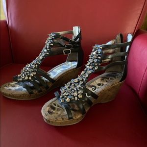 Sam Edelman Black Gladiator Sandals